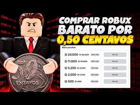 COMO COMPRAR ROBUX POR 0,50 CENTAVOS NO ROBLOX?