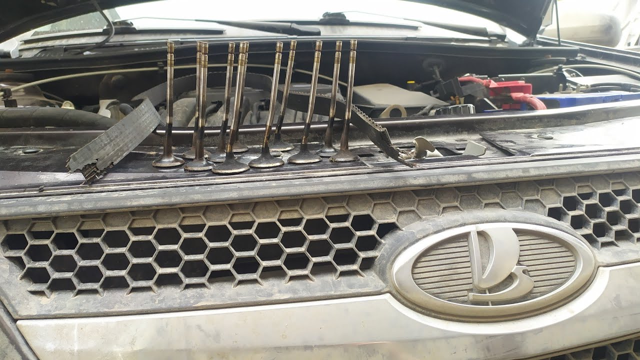 ОБРЫВ РЕМНЯ ГРМ ЛАДА ЛАРГУС. УСТРАНЯЕМ ПОСЛЕДСТВИЯ. - YouTube