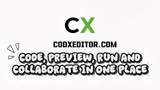 Introducing CodX Editor: Code, Preview and Collaborate Online