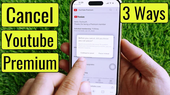 How to Cancel Youtube Premium On iPhone, Mac, PC (3 Ways)