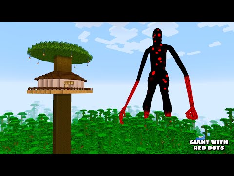 SURVIVING FROM GIANT WITH RED DOTS ARRIVAL in Minecraft - Gameplay - Coffin Meme