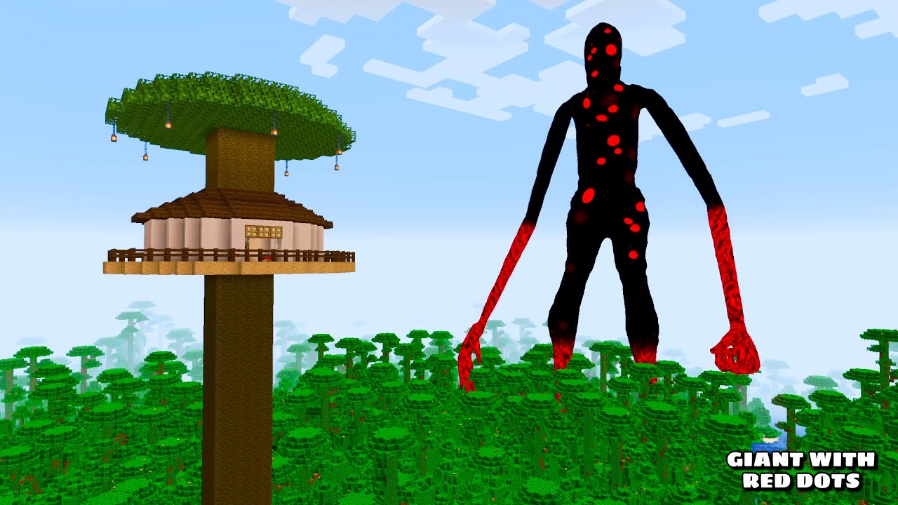 SURVIVING FROM GIANT WITH RED DOTS ARRIVAL in Minecraft - Gameplay - Coffin Meme