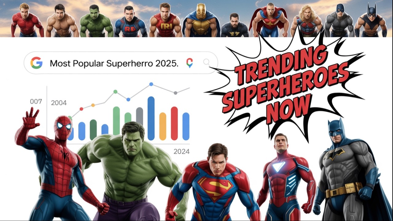 "Most Popular Marvel & DC Superheroes (2004-2025) | Google Search Trends Reveal Shocking #1