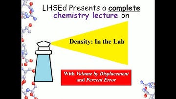 Density in the Lab: Video lesson for High School and College Chemistry Students