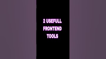 Front end Tools#trending #shortsvideo #viral #coding #website #frontenddevelopment#frontend