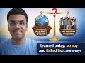 Who weighs more: all ants or all humans | Day 1 of learning | Scrapy python, linked lists and arrays