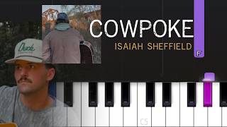 Isaiah Sheffield - Cowpoke (Piano tutorial)
