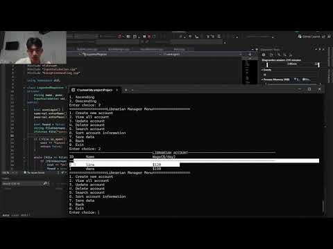 C++ Library Management System Project