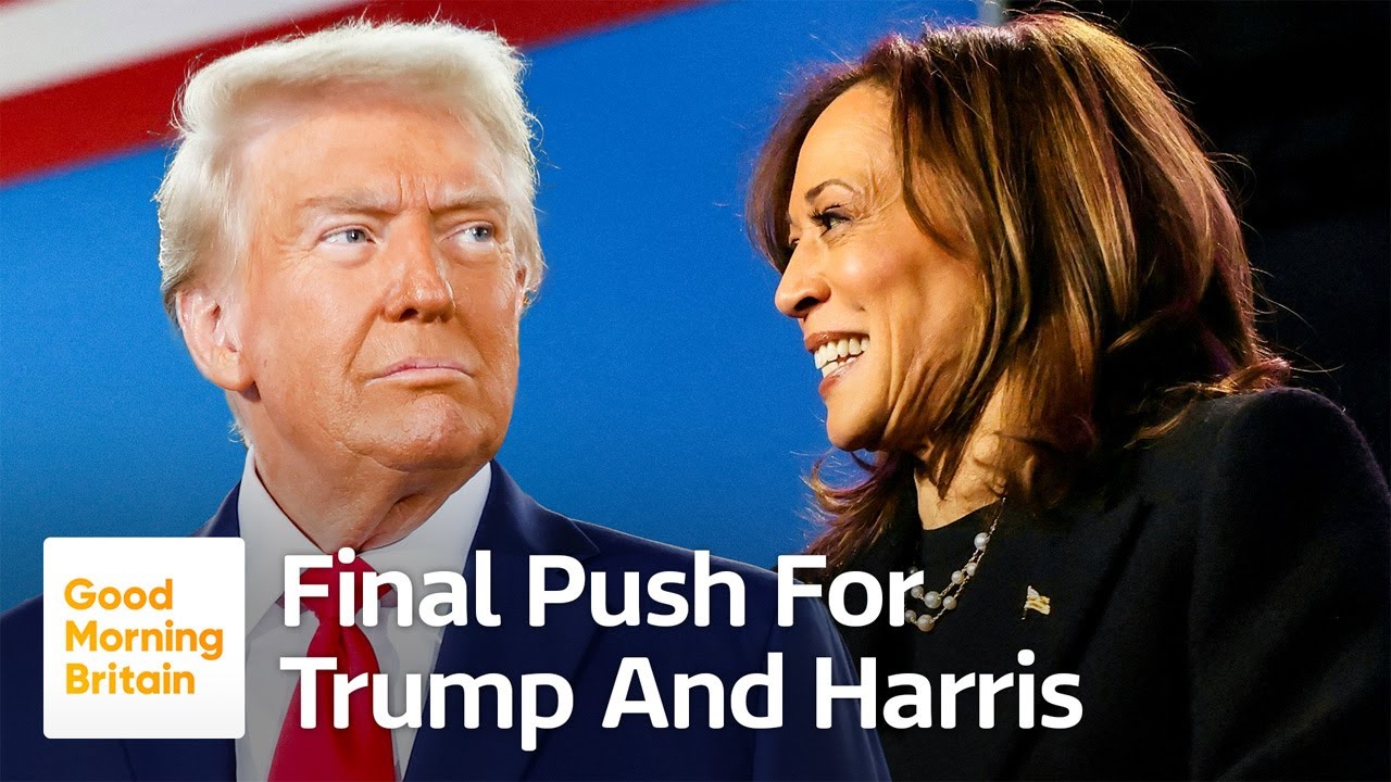 Trump and Harris Scramble to Win Votes on Final Day of Campaigns - YouTube
