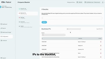 How to manage blacklisted IP
