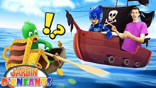 Les Pyjamasques jouent aux pirates ! 🏴☠️ Jeux avec jouets pour enfants