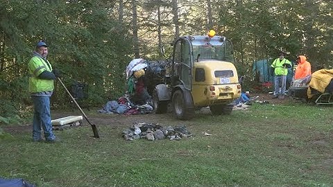Bangor holds first clean up event at largest homeless encampment