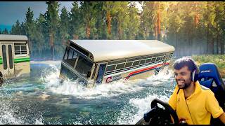 මහා ගංවතුරක් | showrunner multiplayer | #snow #snowrunner #srilankabus