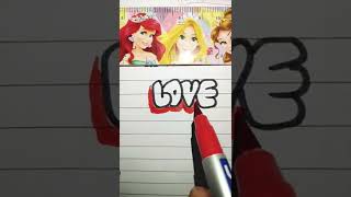 Easy graffiti lettering || Bubble letter #calligraphy #alphabets #art#love