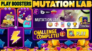 Play 3 Booster/ Mutation Lab+Super Sized Solo Challenge 150 DNA 🧬 6800 Score/ Match Masters