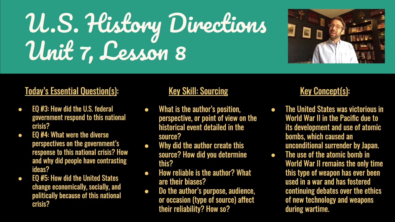 U S History Unit 7 Lesson 8 Directions YouTube u-s-history-unit-7-lesson-8-directions-youtube