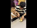 The dad cut it too small, I'm annoyed. #GoldParentingTips #CuteBabyComedy #DadTakingCareOfKids
