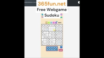 Sudoku  #flashgame #games #webgame #gaming #365fun #gameplay #html5 #androidgames #hypercasual