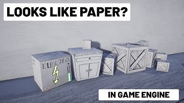 How to create paper looking 3d models (in blender - or any other 3d software) - Quick/ lazy Tutorial