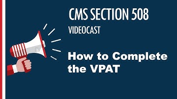 How to Complete the VPAT FINAL