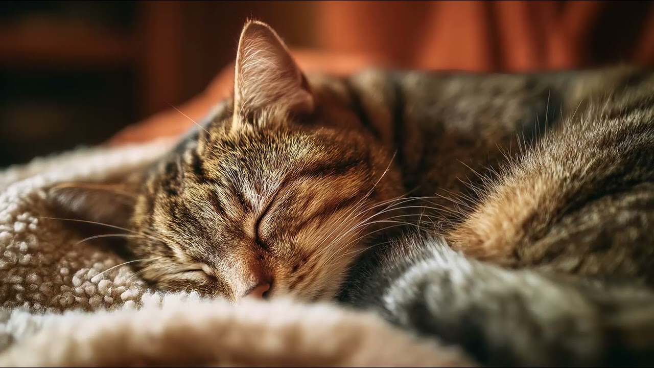 🐱 The Serene Cat’s | Relaxing Music with Sleeping Cat 🌙 Calm Background for Sleep & Focus