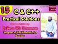 program 15: To find factorial of a number using Do while loop, C&C++ of BCom CA II Semester