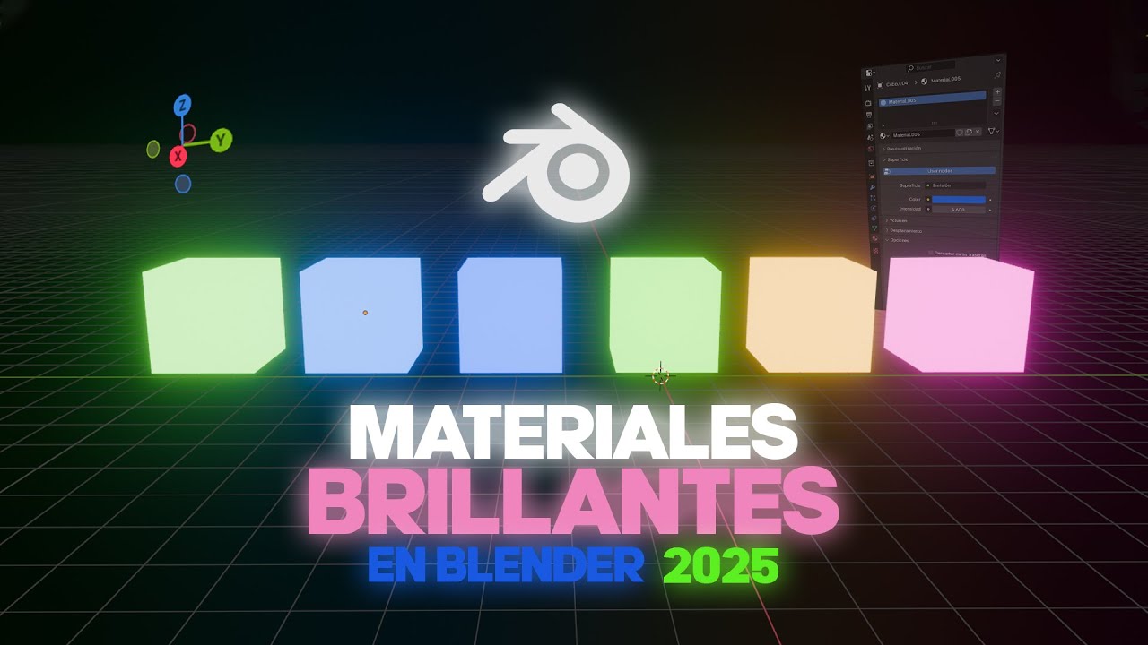 Cómo Crear Materiales Brillantes en Blender en 3 Sencillos Pasos - YouTube