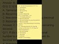 Number system class X math answers
