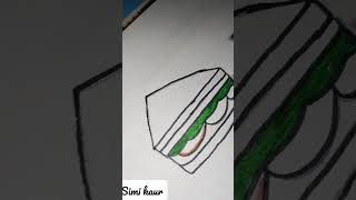 Easy sandwich drawing #pencildrawing #simi #2023 #sandwich #explore