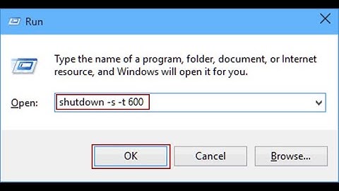 How to set shutdown timer in windows 7/8/10