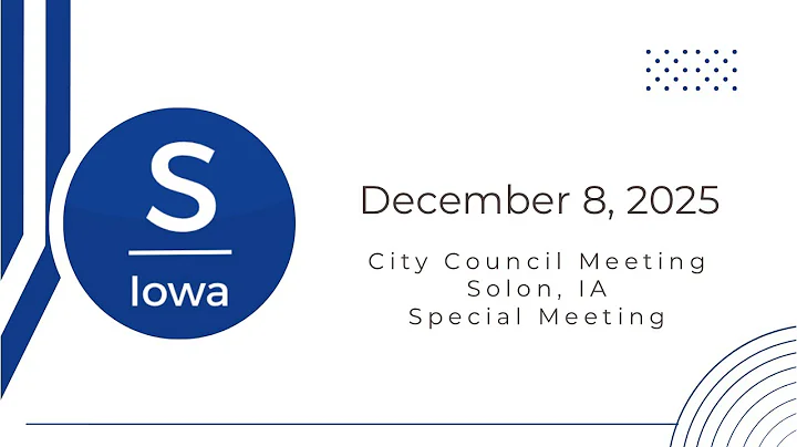 City Council Special Meeting - December 8, 2025