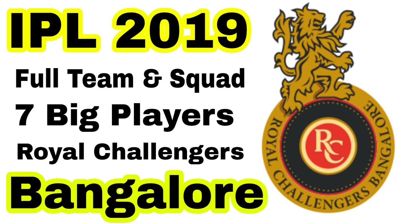 IPL 2019 ROYAL CHALLENGERS BANGALORE FULL SQUAD AND TEAM | RCB TEAM PLAYERS IPL 2019 | IPL 2019 RCB