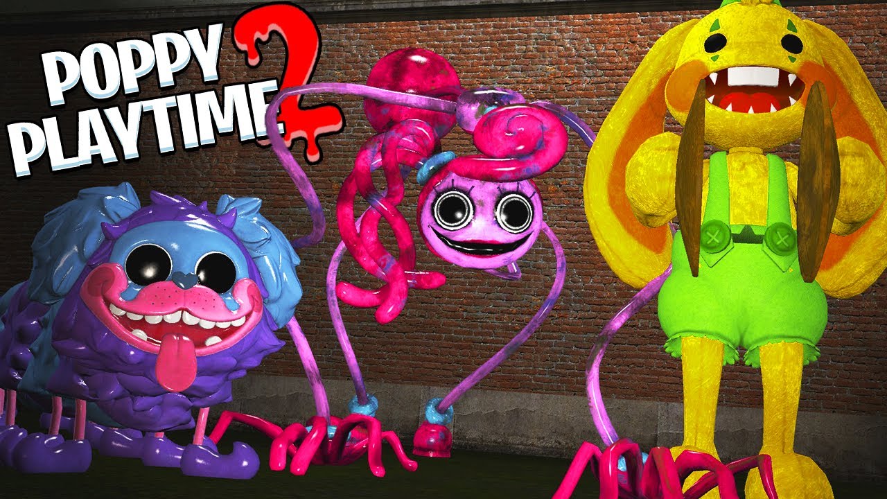 PLAYING AS ALL POPPY PLAYTIME CHAPTER 2 CHARACTERS In Garry's Mod (Mommy  Long Legs, PJ Pug-A-Pillar) 