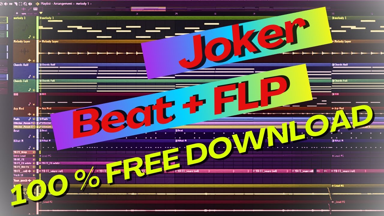 JOKER [free flp] free beat +100% free download | yb loops Pack | Enjoy ...