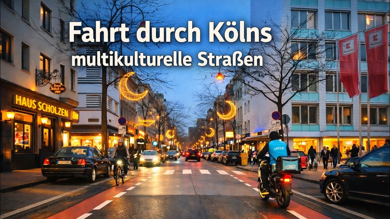 Driving Through Cologne’s Multicultural Street 🇩🇪 Fahrt durch Kölns multikulturelle Straßen