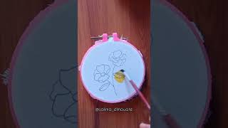 تطريز يدوي ligne art et broderie #embroidery #handmade , hand_embroidery# ، تعلم التطريز اليدوي