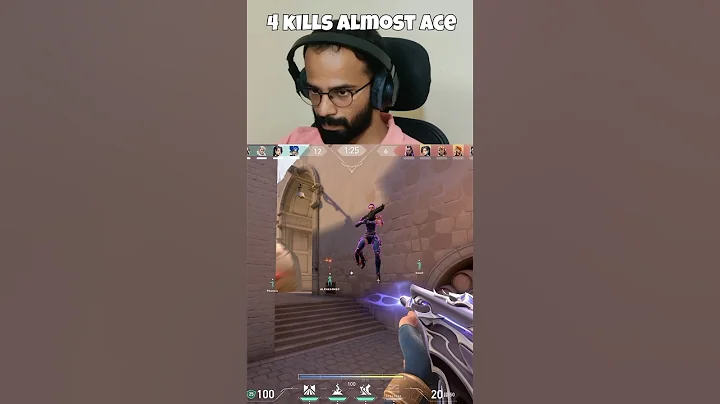 Almost Ace🔥 #valorant #valorantclutchmoments #valorantclips #gaming #pcgames #valorantgaming