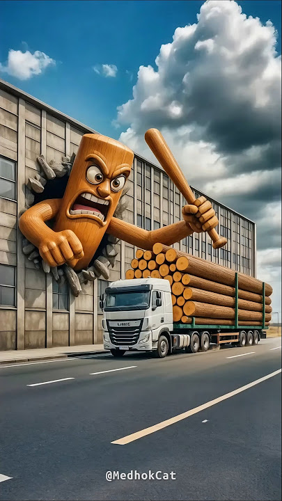 Evolution from Lego creations to Tung tung tung Sahur angry at the logging truck