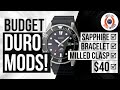 Budget Casio Duro Mods! Sapphire, Bracelet etc for $40!