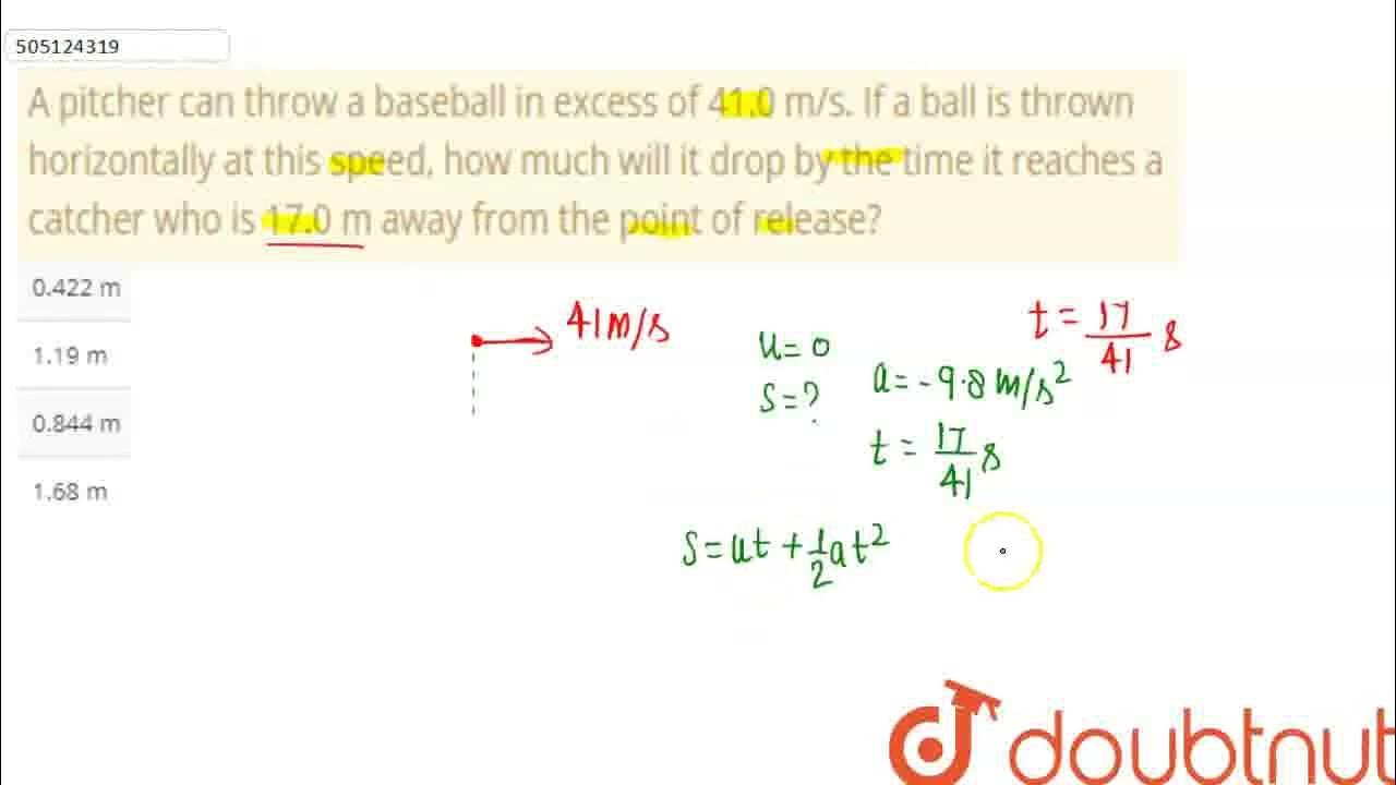 A pitcher can throw a baseball in excess of 41.0 m/s. If a ball is