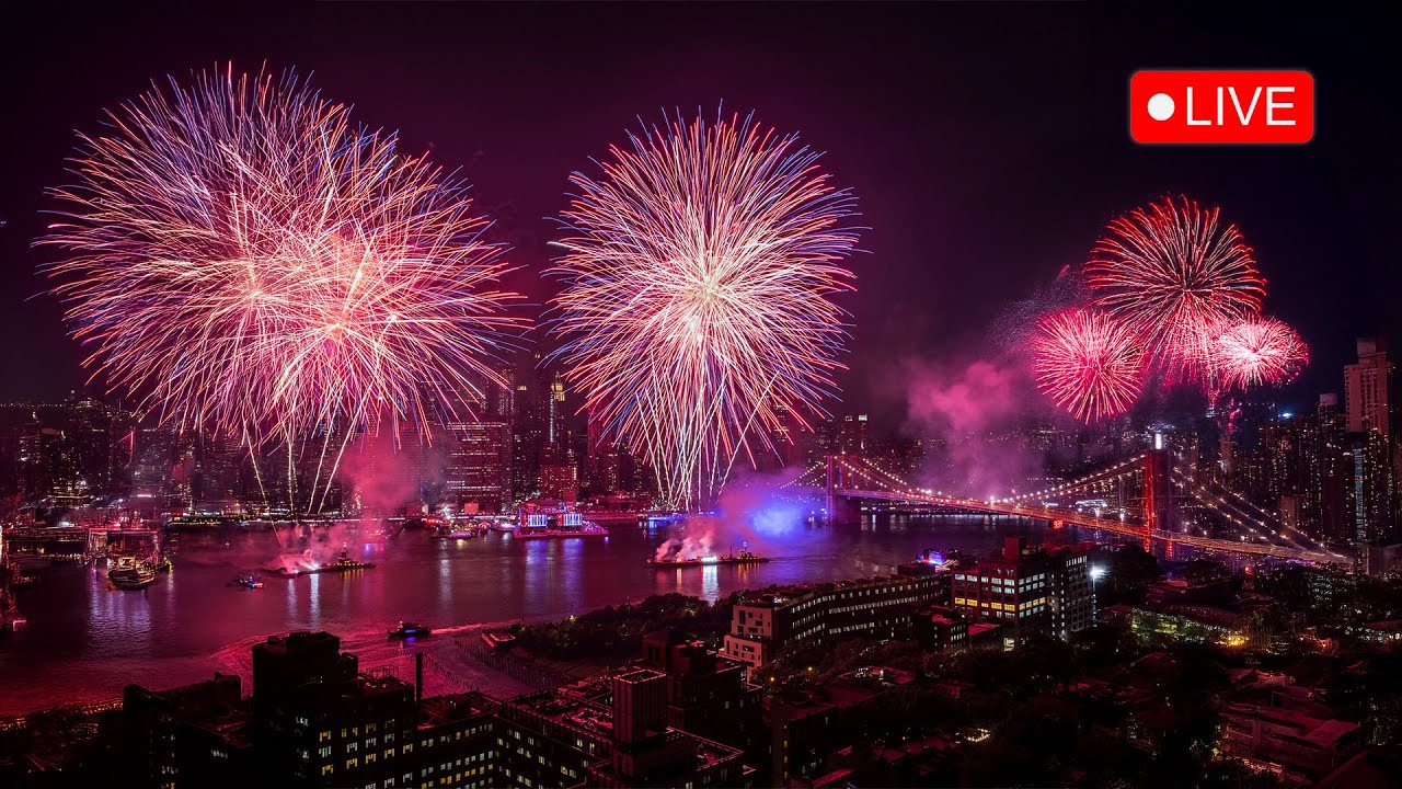 🔴 LIVE Macy's Fireworks 2025 - New York City Macy's 4th of July Fireworks 2025 Brooklyn Bridge