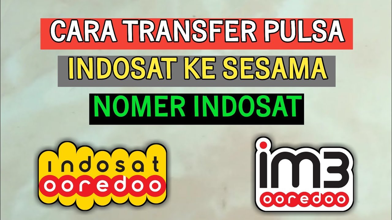 Cara Transfer Pulsa Im3 Ke Nomer Im3 lain - YouTube