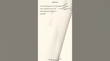 What is Reminiscence Bump? [Vertical Video] - Cognitive Bias Definition & Example #shorts