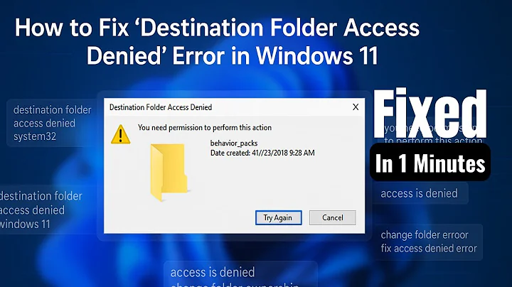 How to Fix "Destination Folder Access Denied" 2025 ( FULL GUIDE )