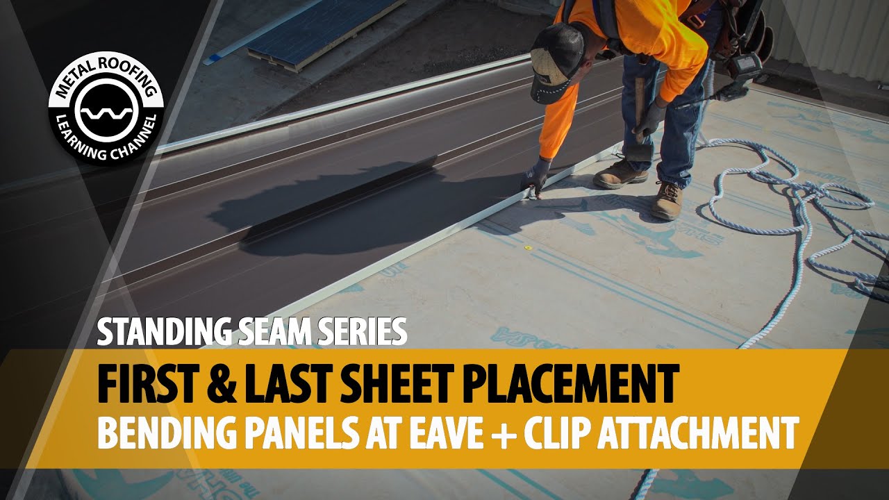 Standing Seam Metal Roofing Installation [Bending Panels + Clip ...