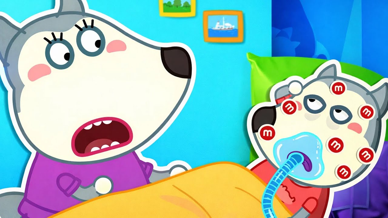 O Wolfoo colou doces no rosto🤔Nem pense em faltar à aula | Wolfoo em Português