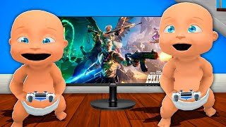 Baby PLAYS FORTNITE!