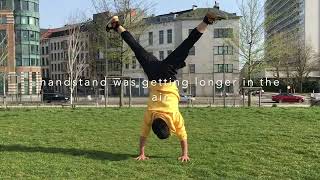 flare to handstand progression breakdance