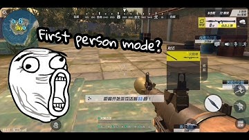 HOW TO GET FIRST PERSON MODE in RULE OF SURVIVAL FOR ANDROID | CHINESE ROS