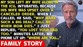 My Son Left My Wife Alone in the ICU and Said “CALL ME WHEN MOM DIES”—I Replied With Just 1 Line